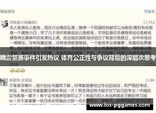 魏震禁赛事件引发热议 体育公正性与争议背后的深层次思考 魏震禁赛事件引发热议 体育公正性与争议背后的深层次思考